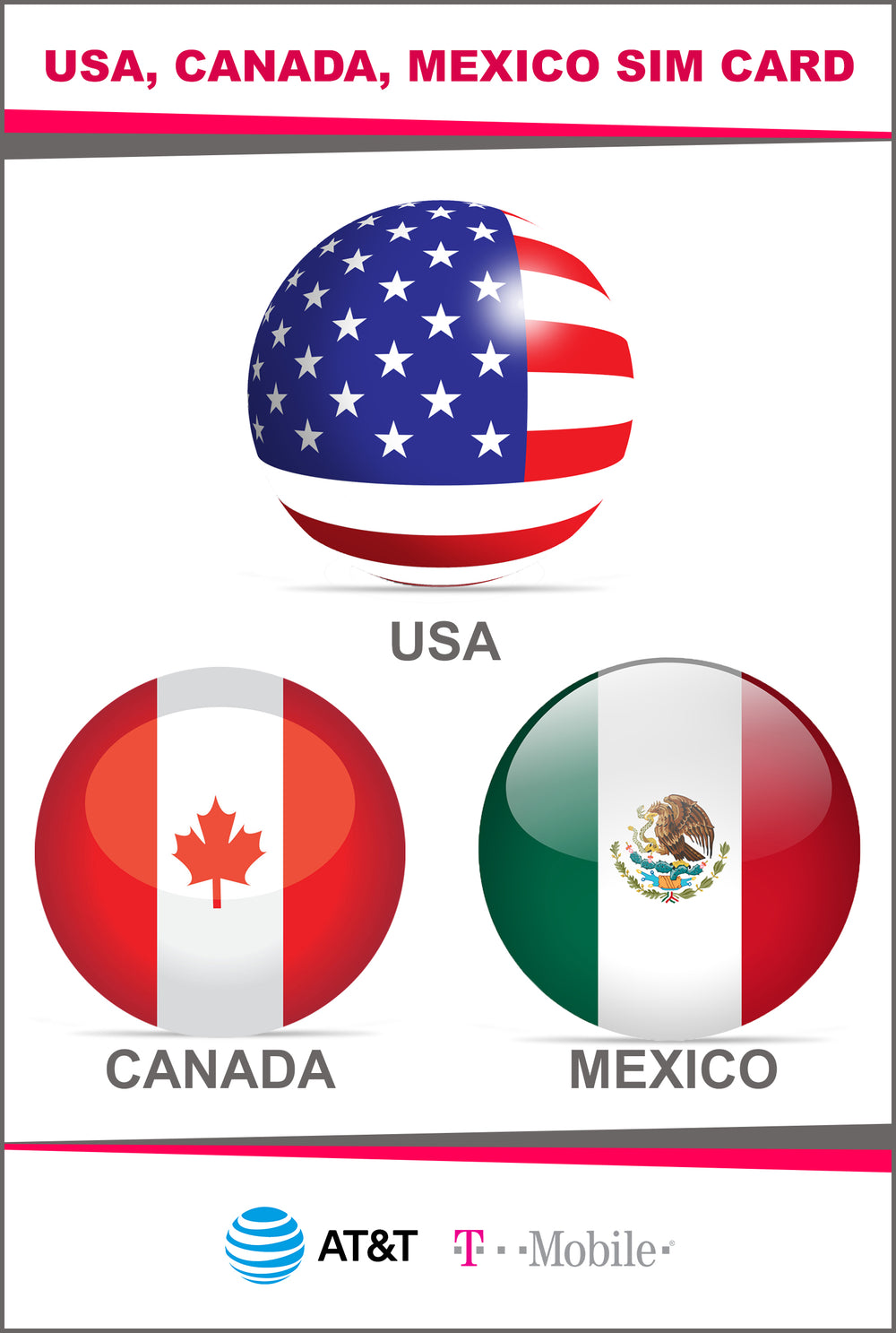 USA, Canada & Mexico